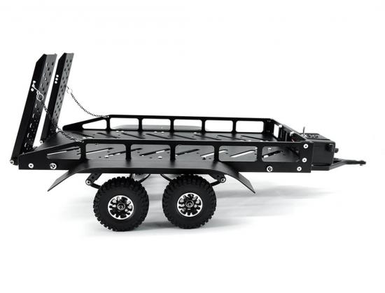 Fastrax Dual Axle Trailer With Ramps + LEDs - Medium 1:12 - 1:18 Scale ** CLEARANCE **