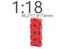 Fastrax 1:18 Red Oil Box 45.2X17.8X7.6mm