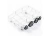 Fastrax Rounded Luggage Tray with Lights - Small - White