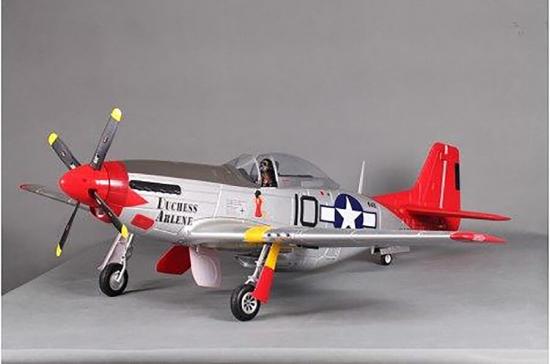 FMS P-51D Mustang V8 1450mm Red Tail - ARTF With Reflex Gyro