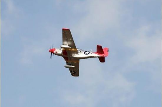 FMS P-51D Mustang V8 1450mm Red Tail - ARTF With Reflex Gyro