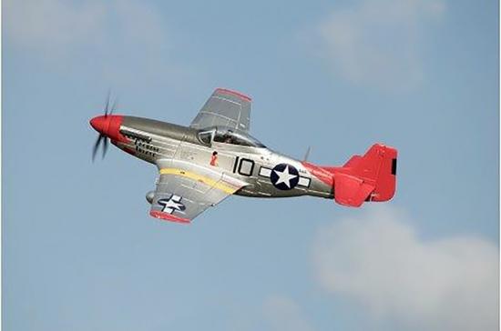FMS P-51D Mustang V8 1450mm Red Tail - ARTF With Reflex Gyro