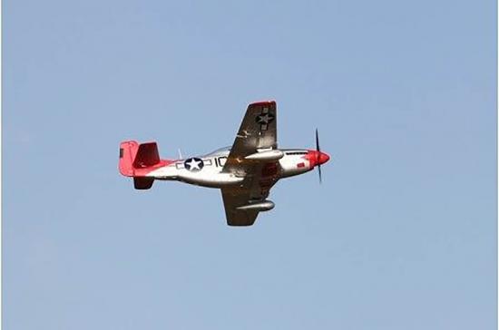 FMS P-51D Mustang V8 1450mm Red Tail - ARTF With Reflex Gyro