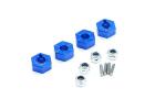 Fastrax Team Associated Rival MT10 Aluminium Wheel Hex Set (4)