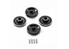 Fastrax FCX24 Black Brass Wheel Counterweights (4Pc)
