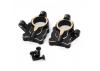 Fastrax FCX24 Black Brass Steering Arm Housing (2Pc)