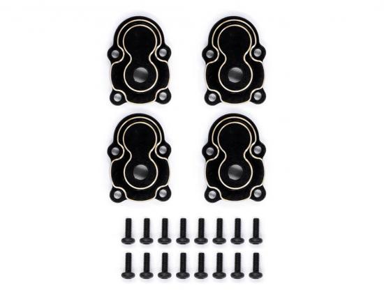Fastrax FCX24 Black Brass Axle Housing Covers (4Pc)