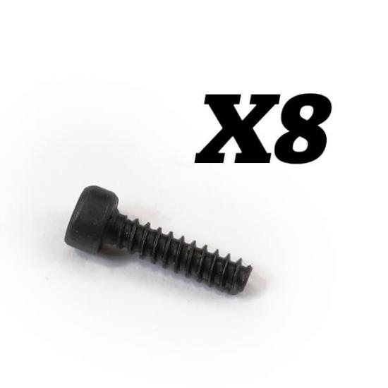 FTX Cap Head Self-Tapping 2X8mm Screws