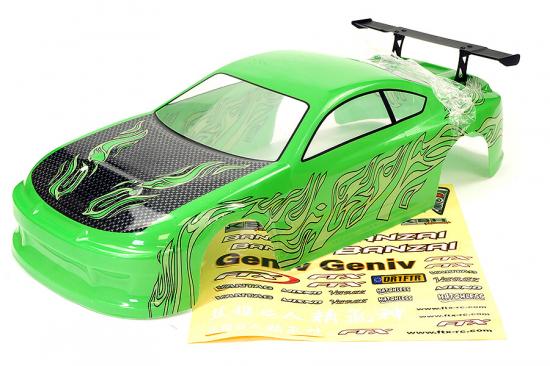 FTX Banzai Pre-Painted Body Shell With Decals + Wing - Green