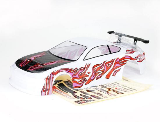 FTX Banzai Pre-Painted Body Shell W/Decals + Wing - White