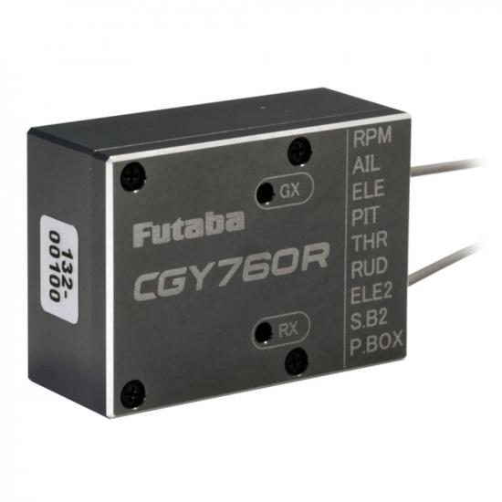 Futaba CGY760R 3-Axis Helicopter Gyro, T-FHSS/FASSTest Rx and Governor