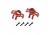 Front Hubs - Red Aluminium - 1:18 Grom