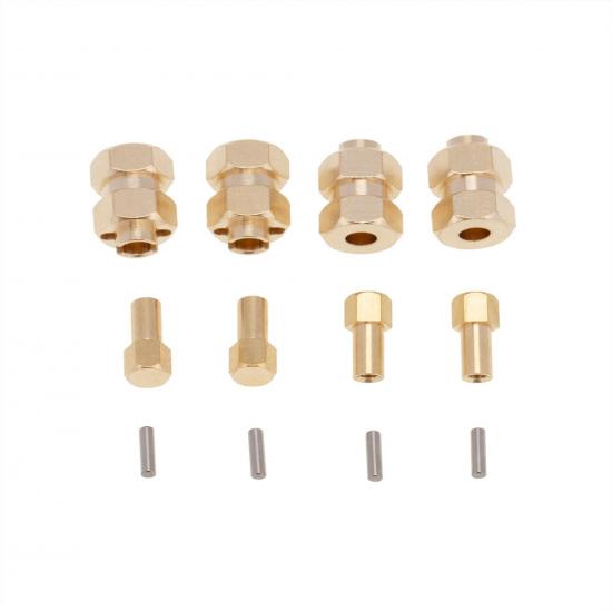 4Pack Vgoohobby 4mm Brass RC Wheel Weights Steel Drive Stub Balance