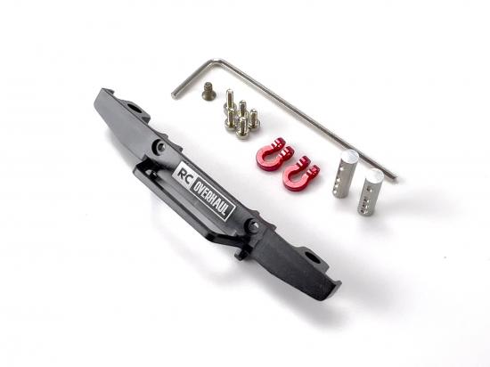 Fr Bumper Set Black Aluminium SCX24