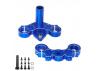 Aluminium Triple Clamp Set - Promoto - Blue