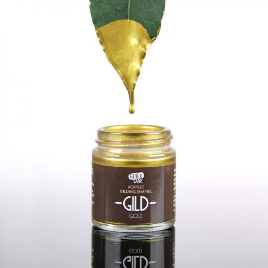 Guild Lane GILD Acrylic Gilding Enamel Paint, Gold (250ml Tin)