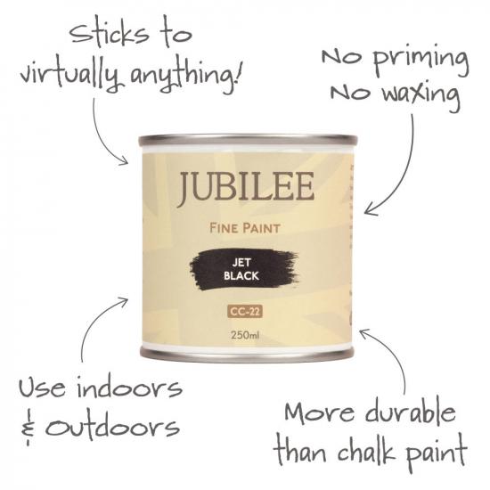 Guild Lane Jubilee Maker Paint (CC-22), Jet Black (250ml)
