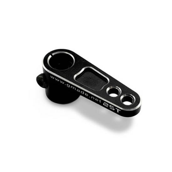 GMade Aluminium Offset Clamping Servo Arm (Black) (25T)