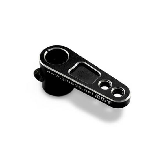 GMade Aluminium Offset Clamping Servo Arm (Black) (25T)