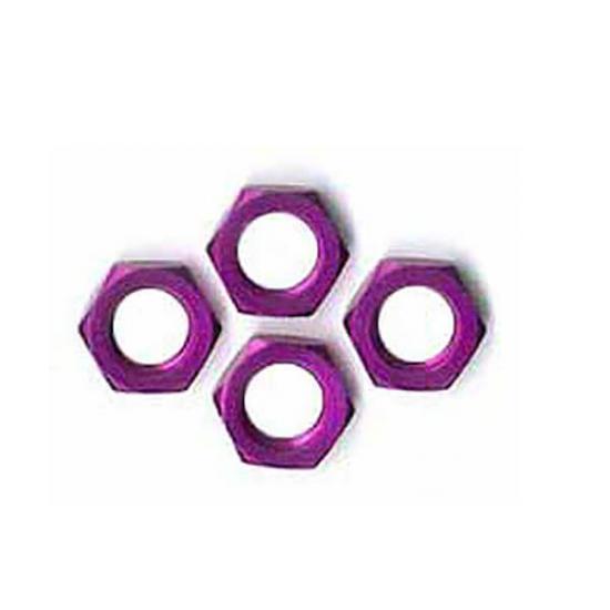 PURPLE 1:8 WHEEL NUTS (4) (also fits Mugen)