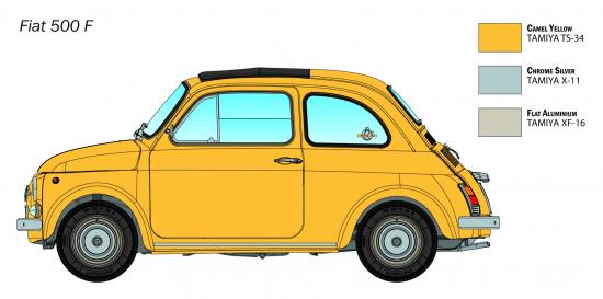 Italeri Fiat 500 Upgraded Edition