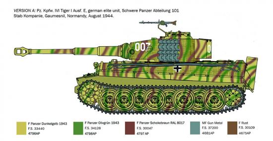 Italeri Pz.Kpfw.VI Tiger I Ausf.E late prod.