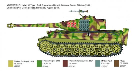 Italeri Pz.Kpfw.VI Tiger I Ausf.E late prod.