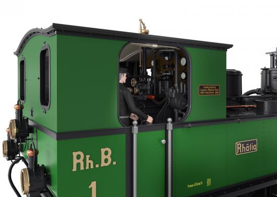 LGB Rhb Metal Steam Loco G 3/4 Rhatia