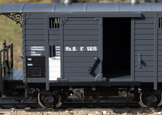 LGB Rhb Covered Freight Wagon Ep VI
