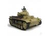 Henglong 1:16 Tauch Panzer III with Infrared Battle System (2.4GHz  Shooter  Smoke  Sound  Metal Gearbox)
