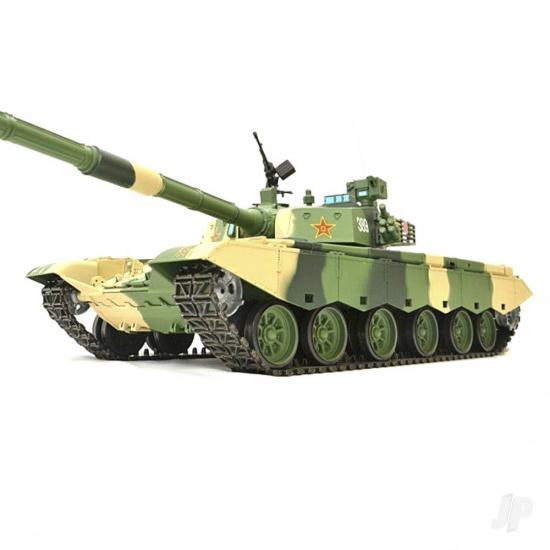 Henglong 1:16 ZTZ 99A MBT with Infrared Battle System (2.4GHz  Shooter  Smoke  Sound  Metal Gearbox)