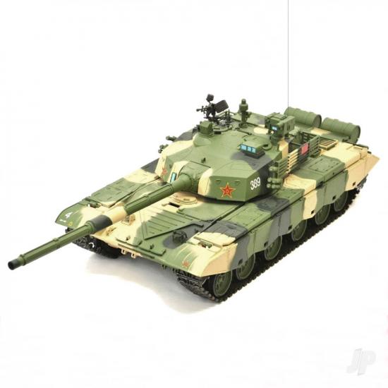 Henglong 1:16 ZTZ 99A MBT with Infrared Battle System (2.4GHz  Shooter  Smoke  Sound  Metal Gearbox)