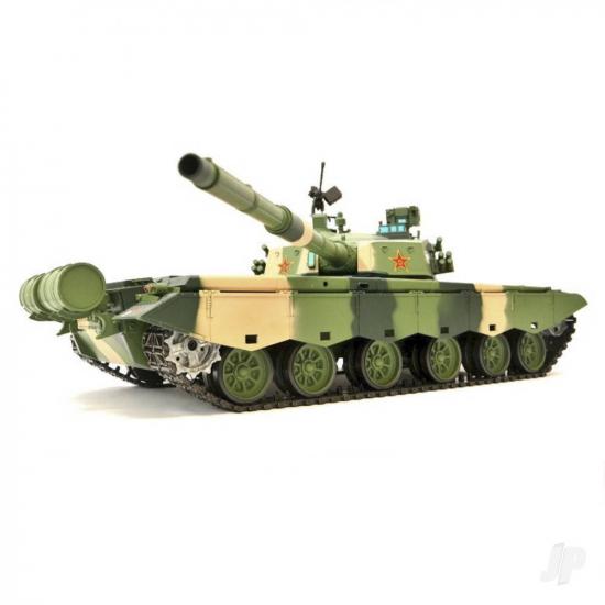 Henglong 1:16 ZTZ 99A MBT with Infrared Battle System (2.4GHz  Shooter  Smoke  Sound  Metal Gearbox)