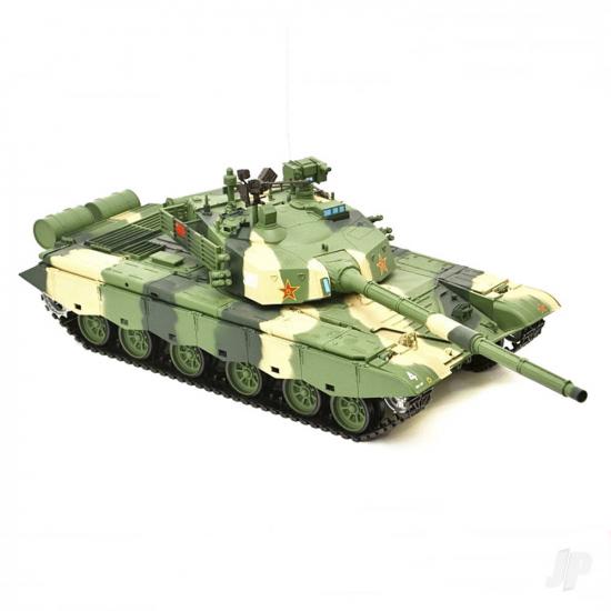 Henglong 1:16 ZTZ 99A MBT with Infrared Battle System (2.4GHz  Shooter  Smoke  Sound  Metal Gearbox)
