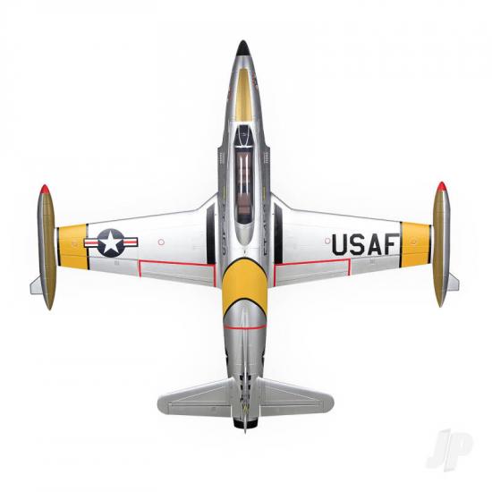 HSD Jets T-33 120mm EDF 12S Foam Jet, Yellow Ribbon (PNP)