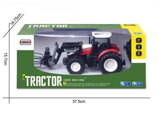 Korody RC 1:24 Tractor With Front Hay Bale Grab Arm