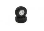 Pre-Glued Tyres Kyosho Outlaw Rampage Pro (2) Chromed Wheels