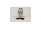 Rear Wheel 1.7 inches Satin Chromed (2) Kyosho Tomahawk