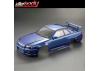Killer Body Nissan Skyline R34 195mm Finished Bodyshell - Blue
