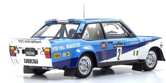 Kyosho 1:18 Fiat 131 Abarth A.Bettega Winner Piancavallo 1981 Nr.2