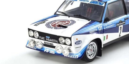 Kyosho 1:18 Fiat 131 Abarth A.Bettega Winner Piancavallo 1981 Nr.2