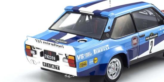 Kyosho 1:18 Fiat 131 Abarth A.Bettega Winner Piancavallo 1981 Nr.2