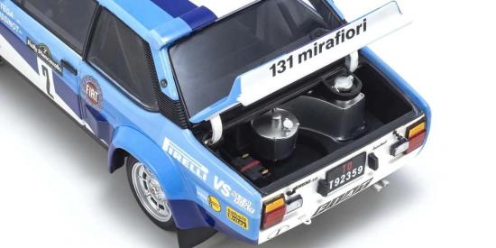 Kyosho 1:18 Fiat 131 Abarth A.Bettega Winner Piancavallo 1981 Nr.2