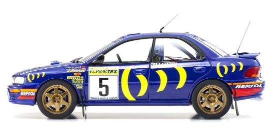 Kyosho 1:18 Subaru IMPREZA Carlos Sainz Winner Monte Carlo 1995 Nr.5