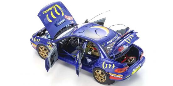 Kyosho 1:18 Subaru IMPREZA Carlos Sainz Winner Monte Carlo 1995 Nr.5
