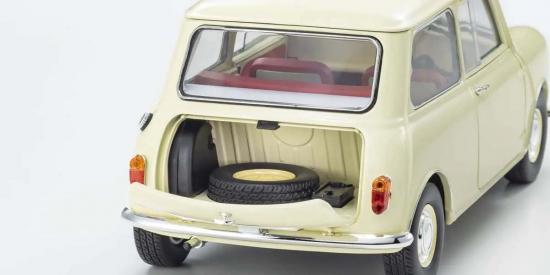 Kyosho 1:18 Morris Mini Minor Old English White