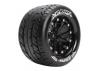 Louise RC MT Rocket Tyres On 14mm Hex Black Wheels (Arrma Granite) (2)