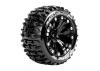 Louise RC ST-Pioneer 1:10 Soft Tyres - Mounted on Black 2.8 14mm Hex Wheels (2)