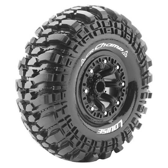 Louise RC Cr-Champ 1:10 Supersoft Black Hex 12mm