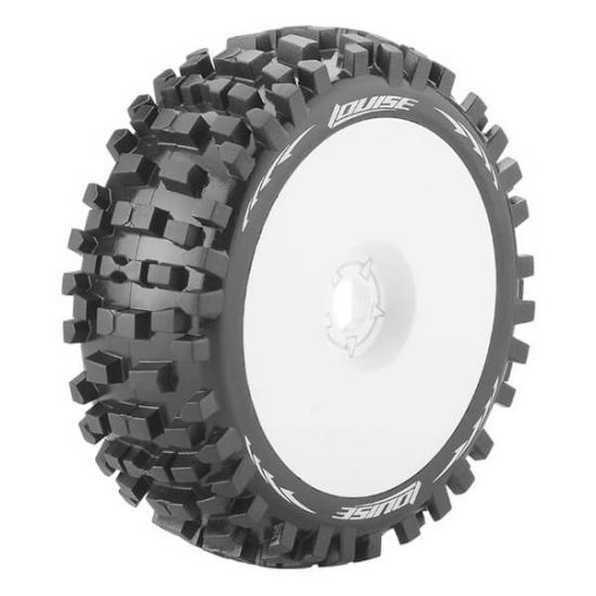Louise RC B-Ulldoze 1:8 Fr/Rr Soft Hex 17mm White